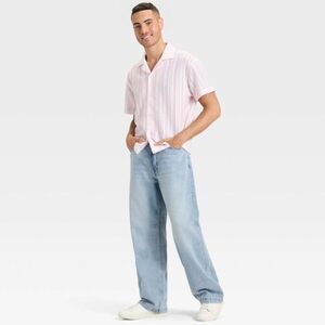 Original Use - Men's Baggy Fit Jeans - Original Use Light Indigo  Light Indigo